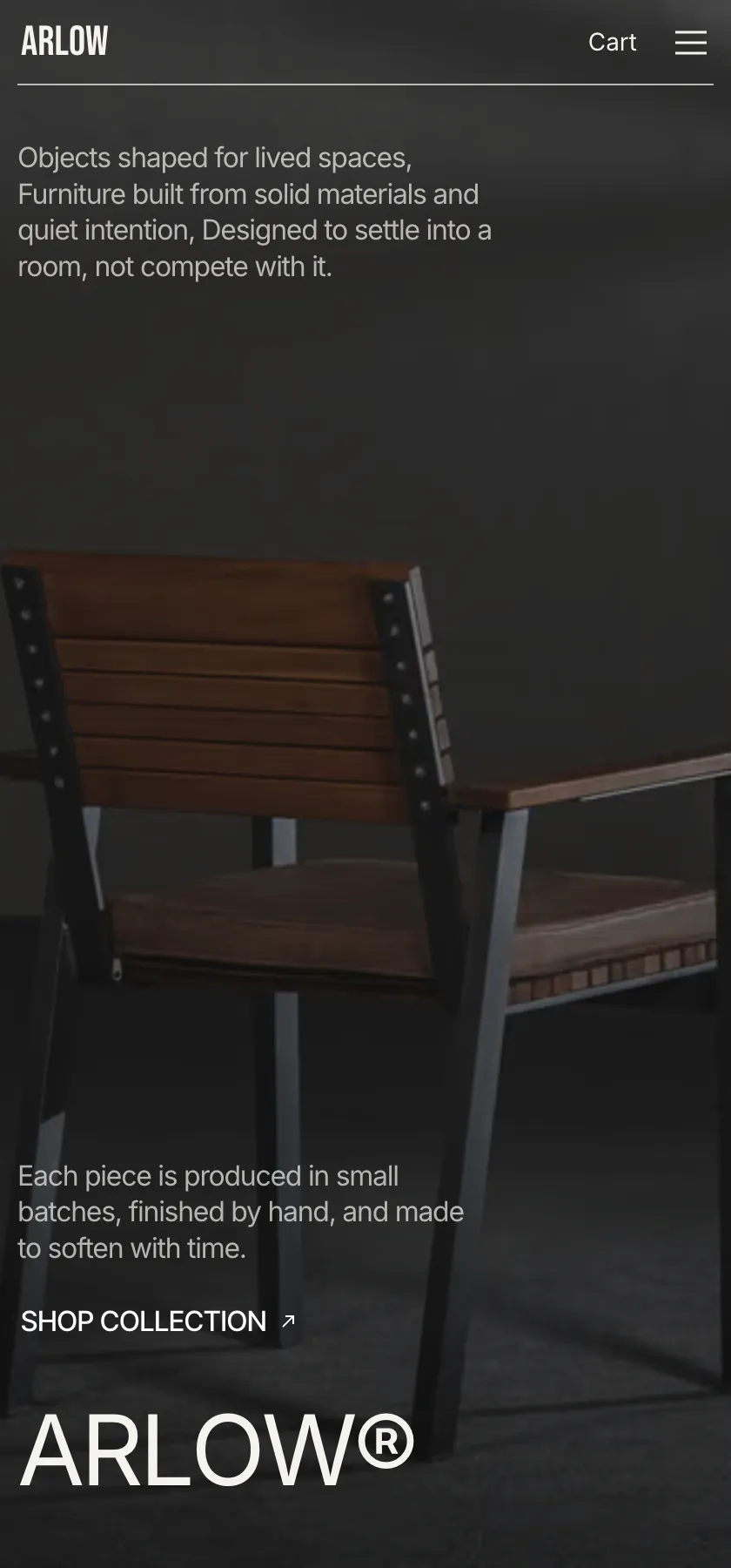 Arlow: furniture shop and journal: screen 5