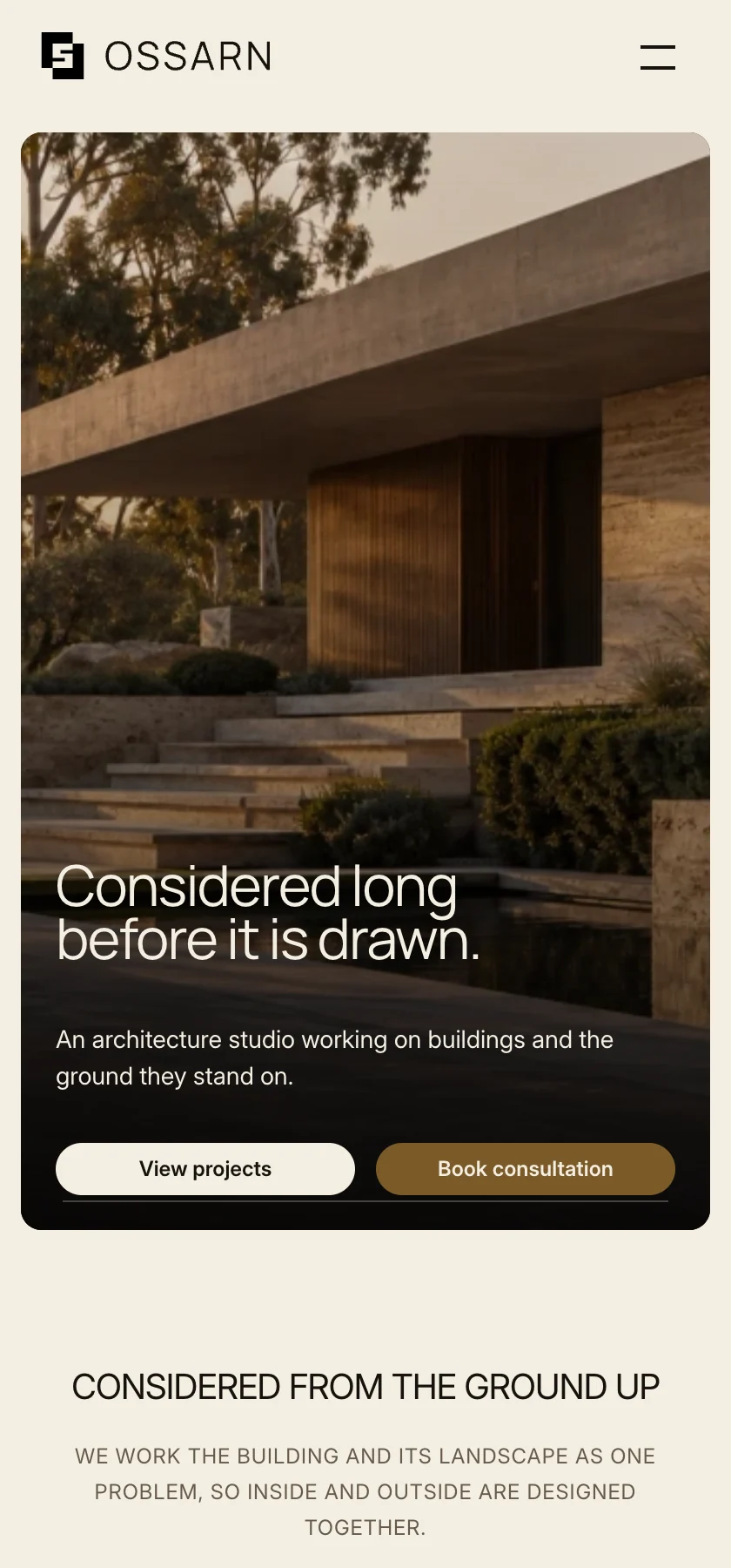 Ossarn: brand and website: screen 7