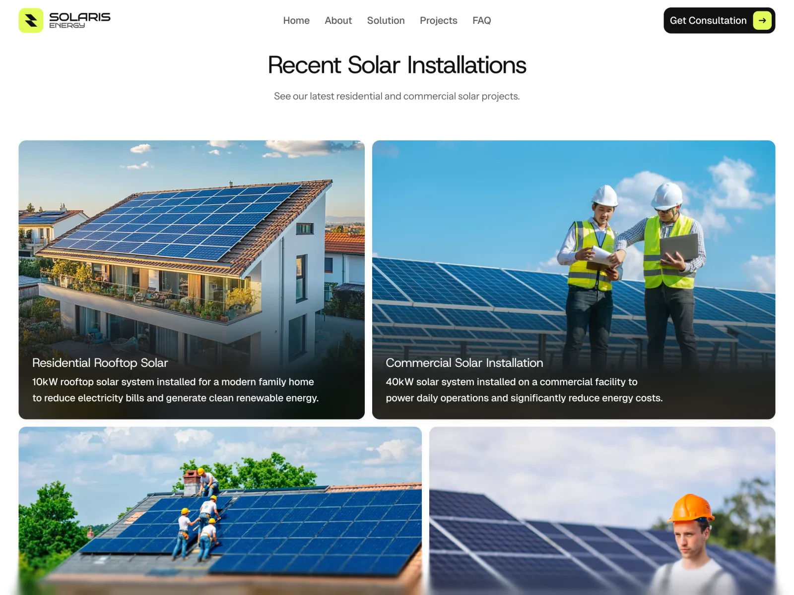 Solaris: home solar installer: screen 3